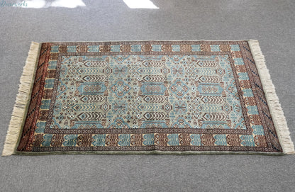 123×81cm【パキスタン手織り絨毯】 Decorworks