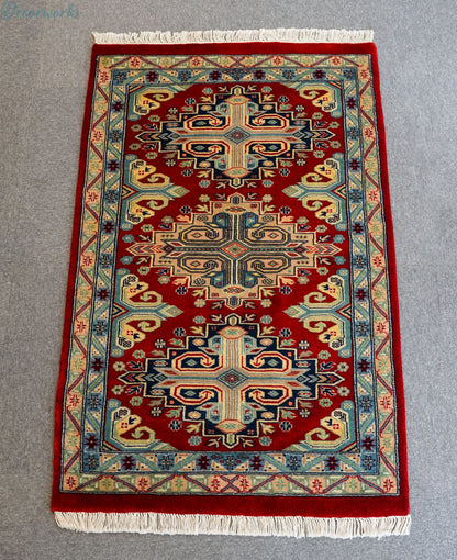 124×76cm パキスタン手織り絨毯 - Decorworks