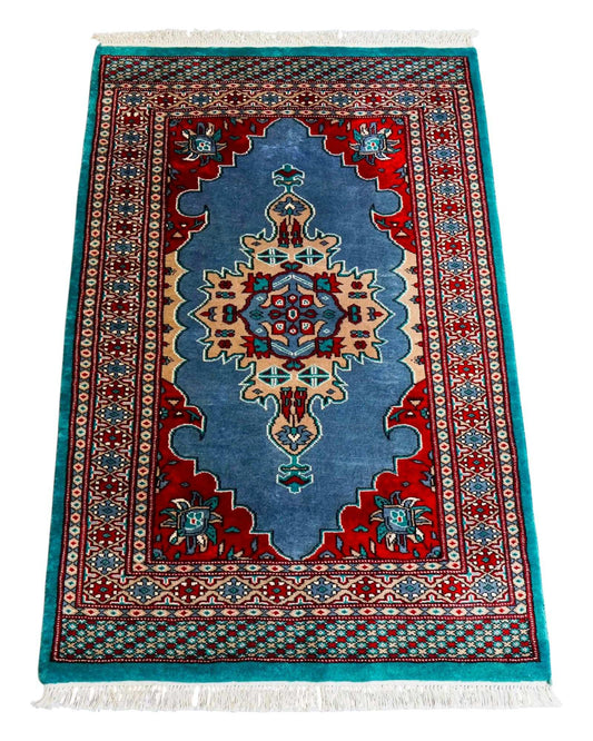  125×81cm パキスタン手織り絨毯