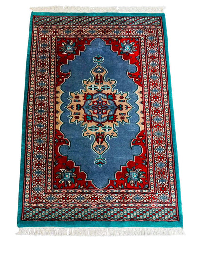  125×81cm パキスタン手織り絨毯
