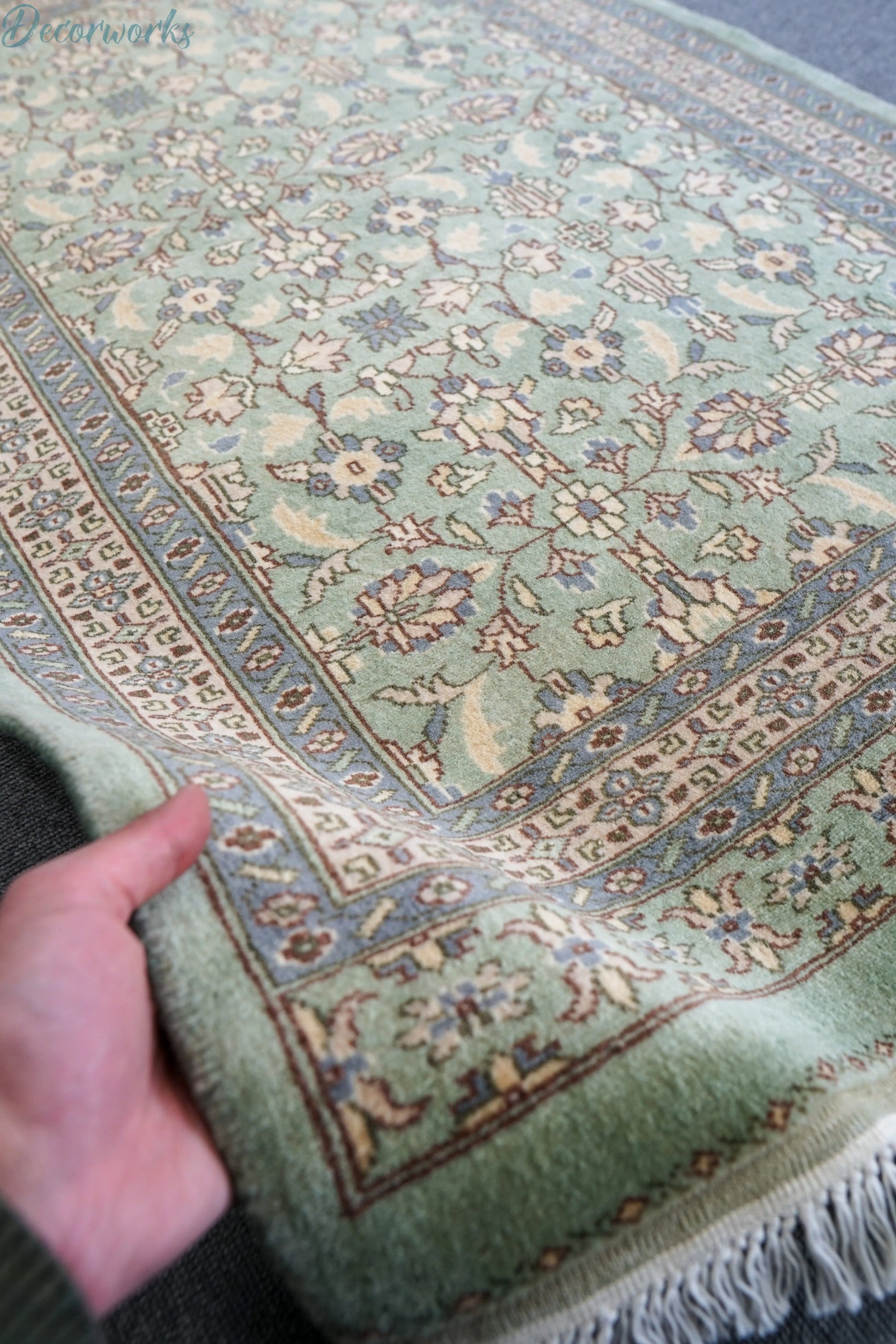 126×78cm　パキスタン手織り絨毯 Decorworks