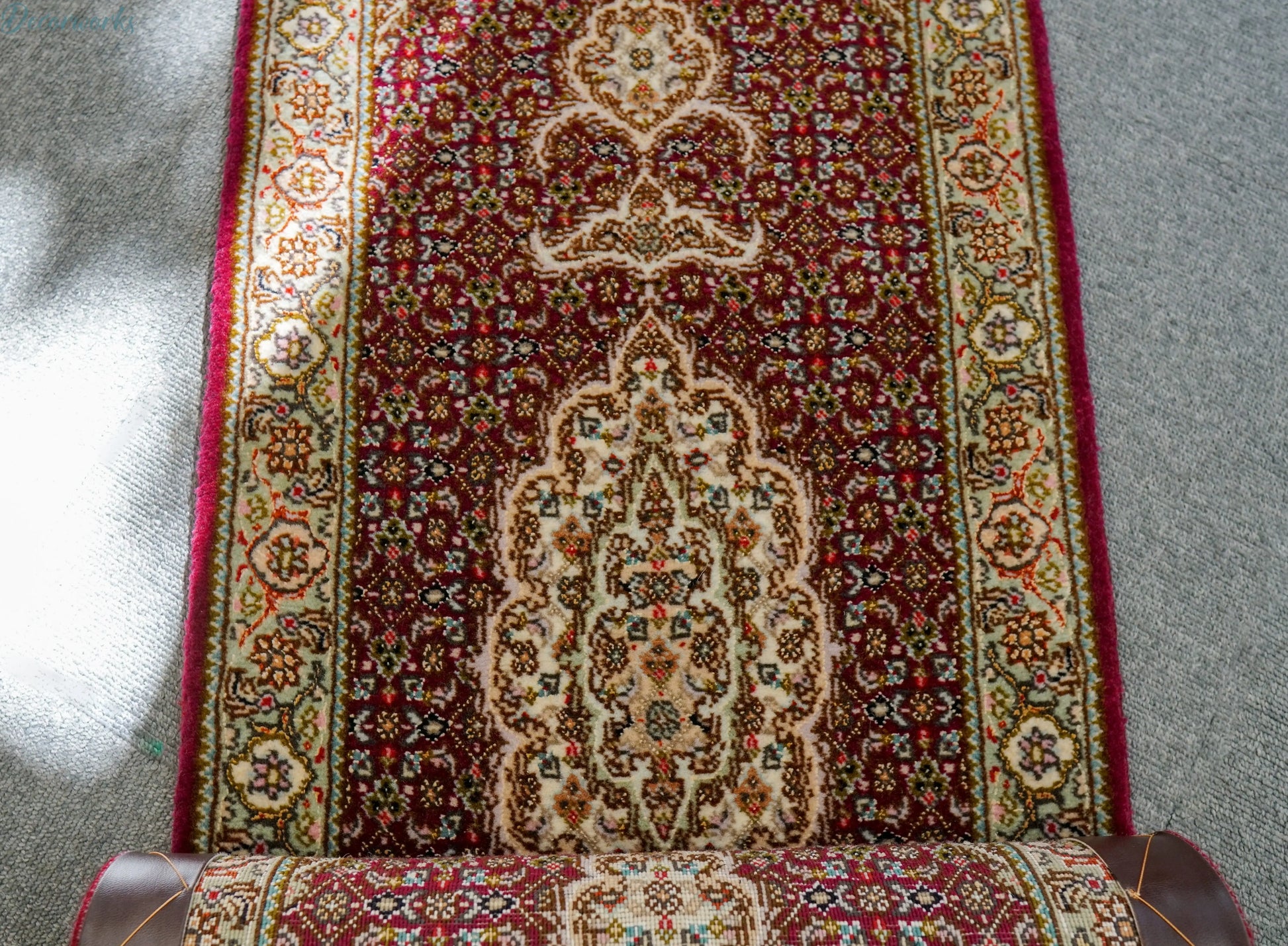 130×40cm ペルシャ手織り絨毯 タブリーズ産　50RAJ Decorworks