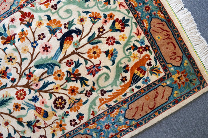 130×85cm　　ペルシャ バラミン産 手織り絨毯 Decorworks