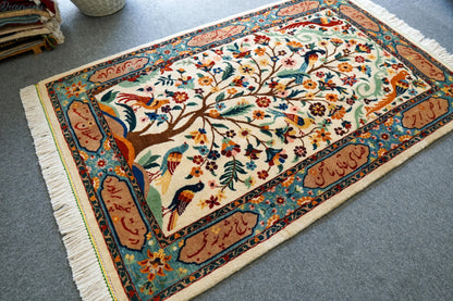 130×85cm　　ペルシャ バラミン産 手織り絨毯 Decorworks