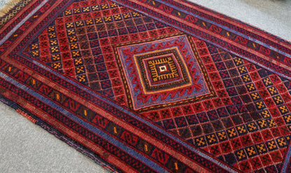 131×80cm 手織りマシュワニキリム Decorworks
