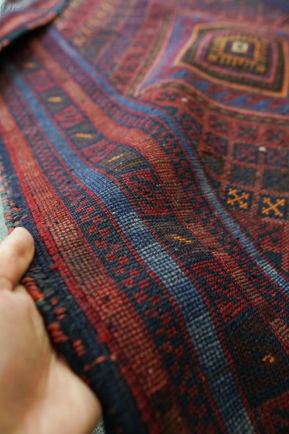 131×80cm 手織りマシュワニキリム Decorworks