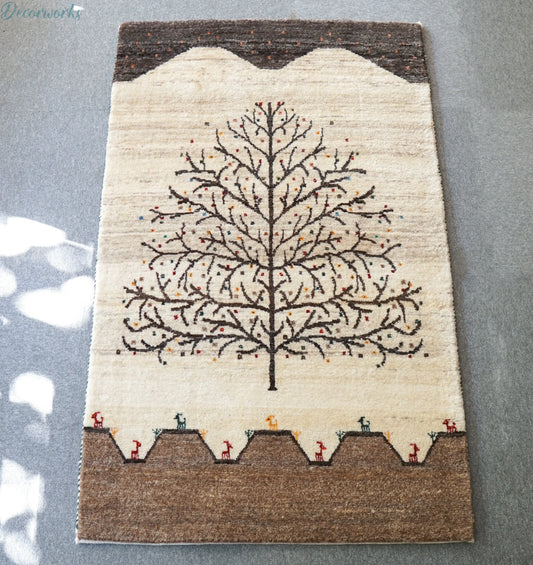 141×86cm  ペルシャ手織りギャッベ カシュクリ Decorworks