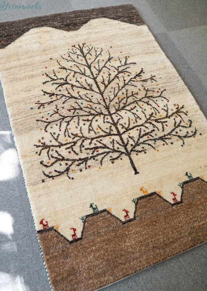 141×86cm  ペルシャ手織りギャッベ カシュクリ Decorworks