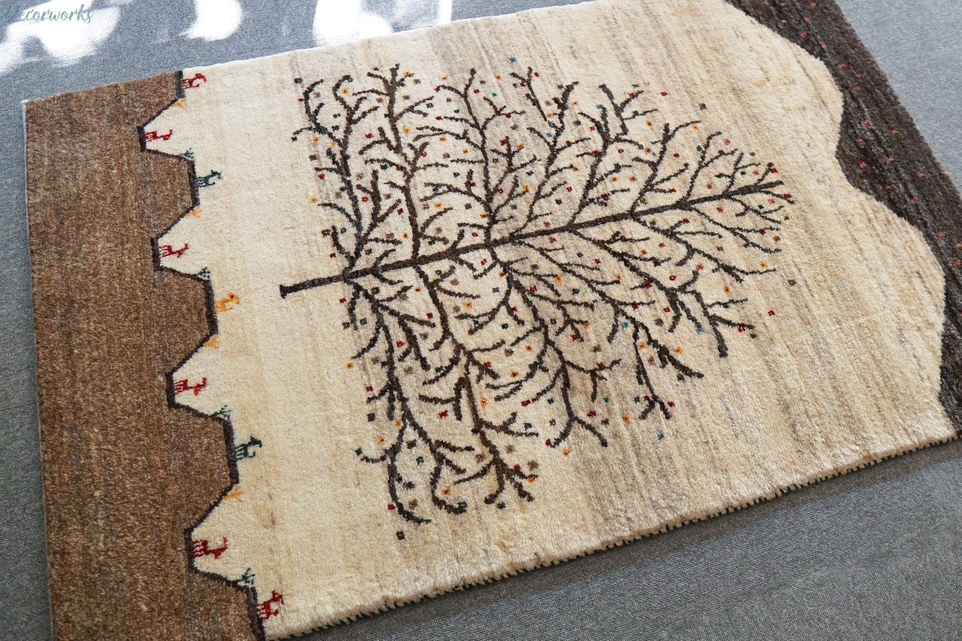 141×86cm  ペルシャ手織りギャッベ カシュクリ Decorworks
