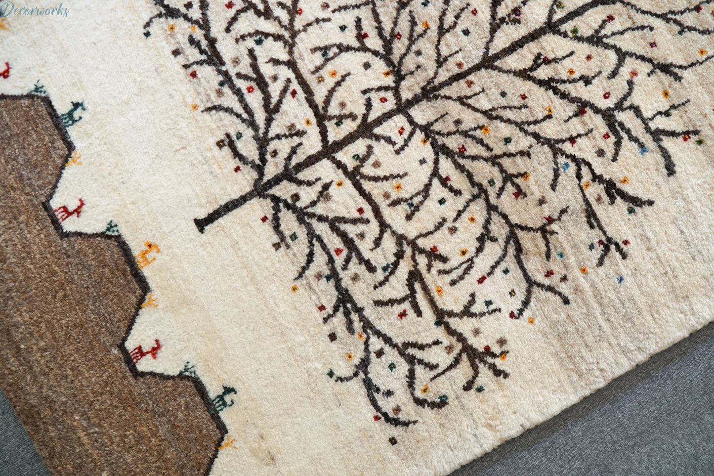 141×86cm  ペルシャ手織りギャッベ カシュクリ Decorworks