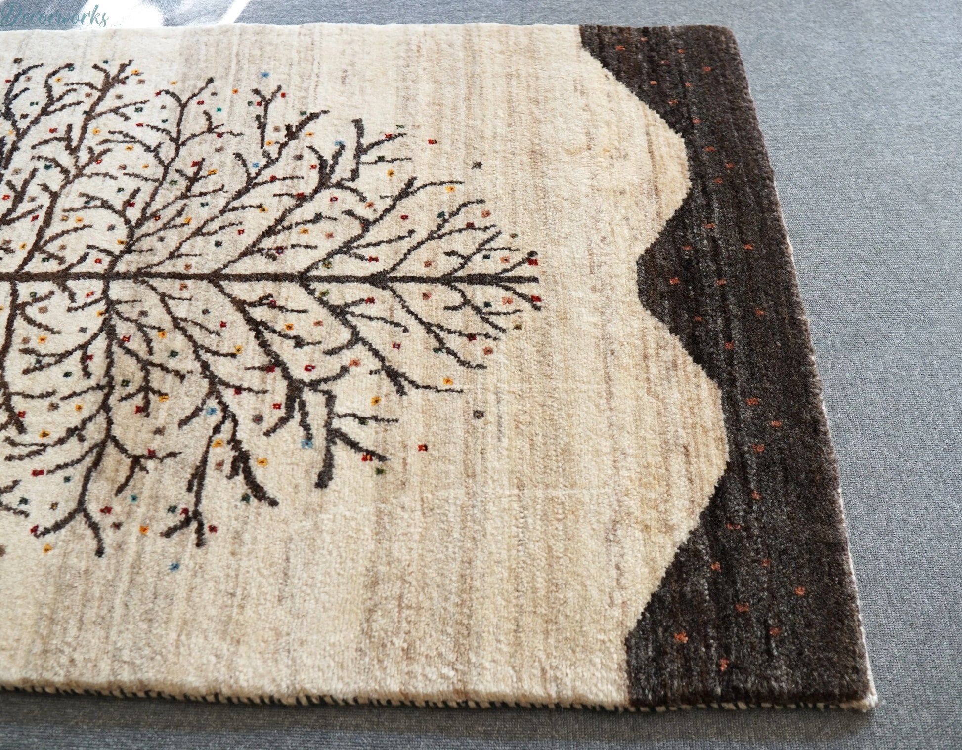 141×86cm  ペルシャ手織りギャッベ カシュクリ Decorworks