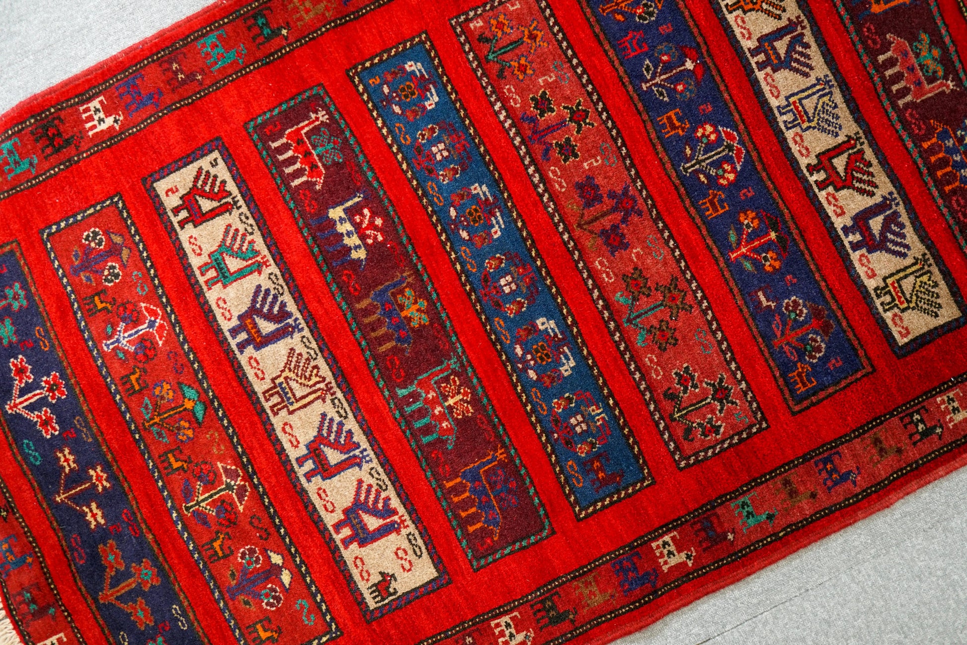 143×90cｍ ペルシャ絨毯 トライバルラグ　バルーチ Decorworks