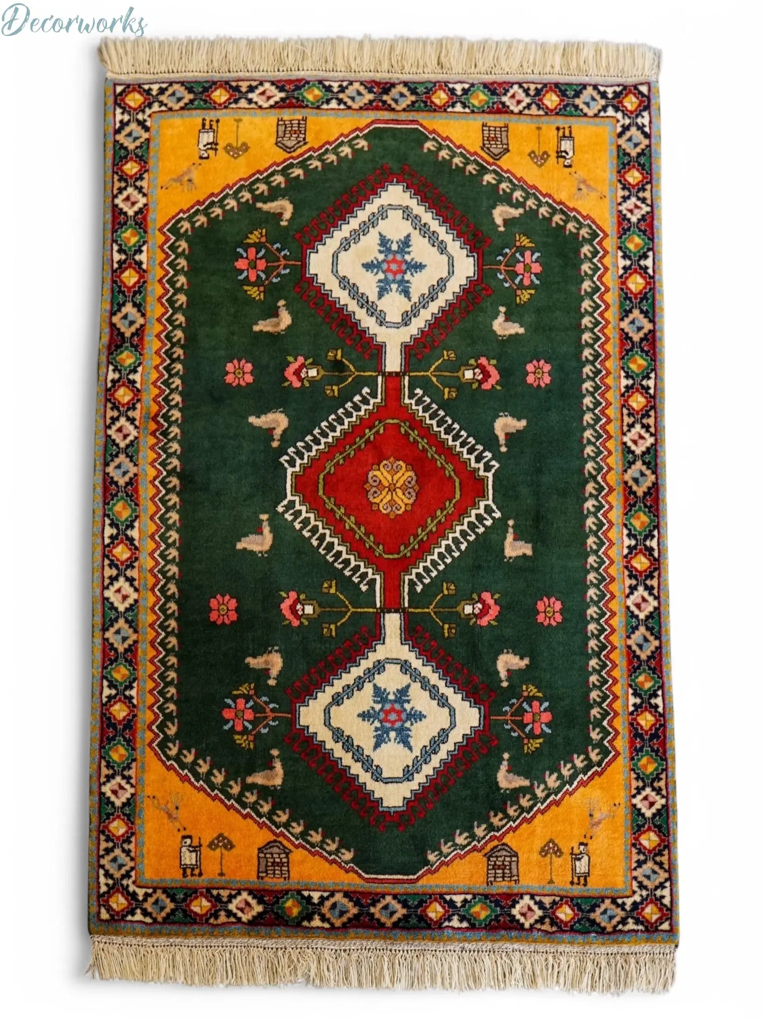 146×103cm ペルシャ絨毯 ヤラメ Decorworks