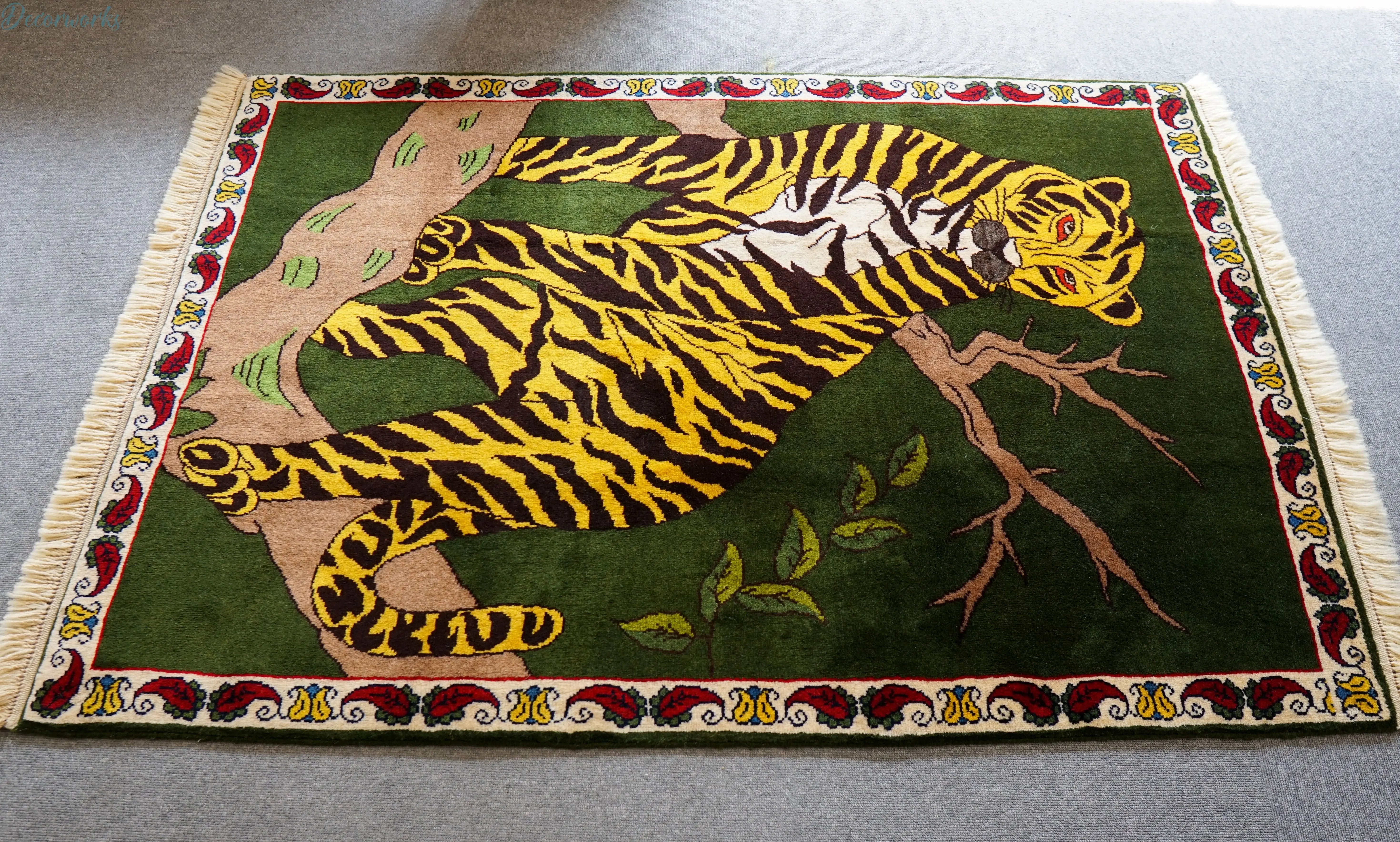 147x102cm 手織り ペルシャ絨毯 カシュカイ族 - Decorworks