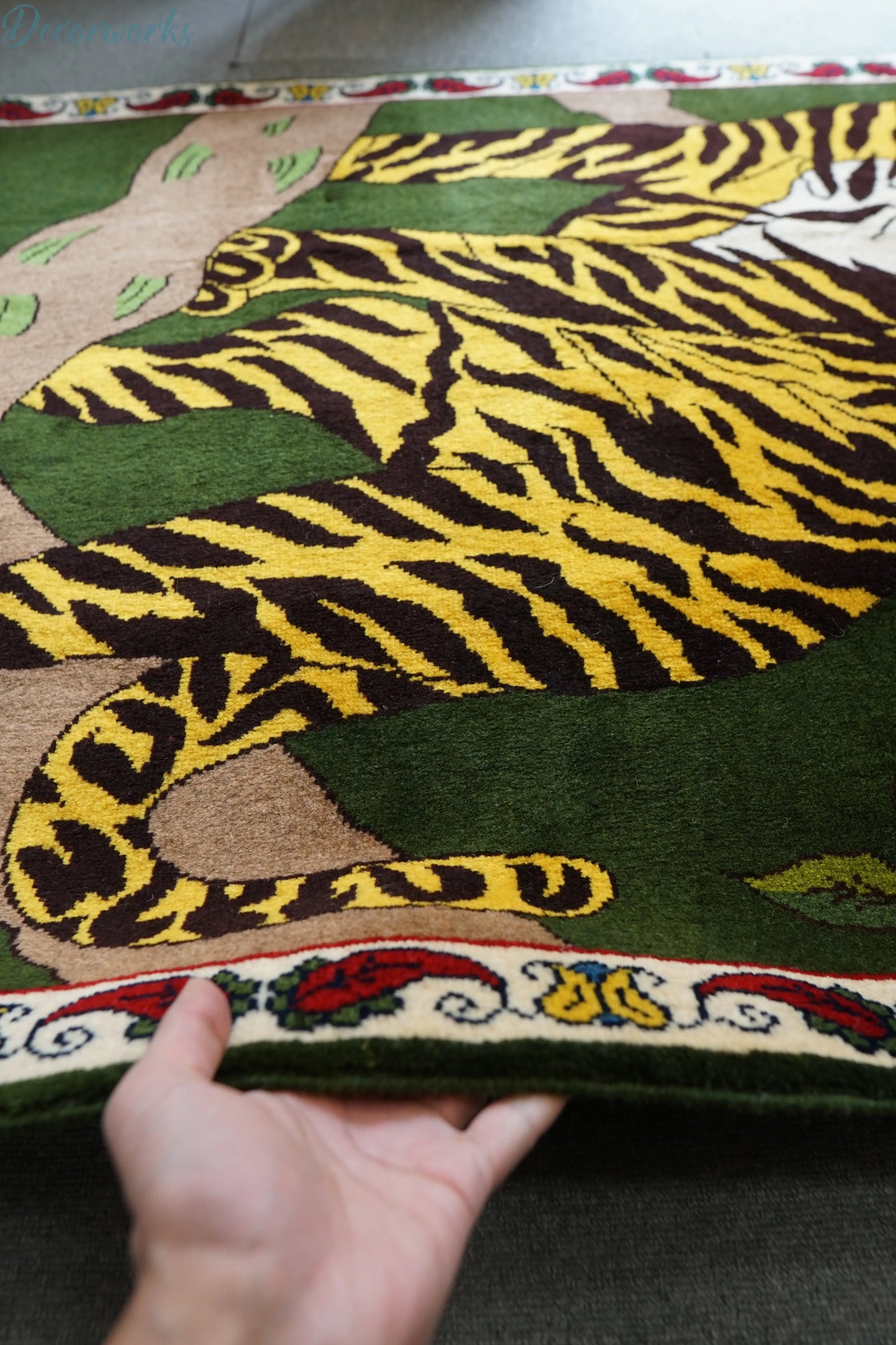 147x102cm 手織り ペルシャ絨毯　カシュカイ族 Decorworks