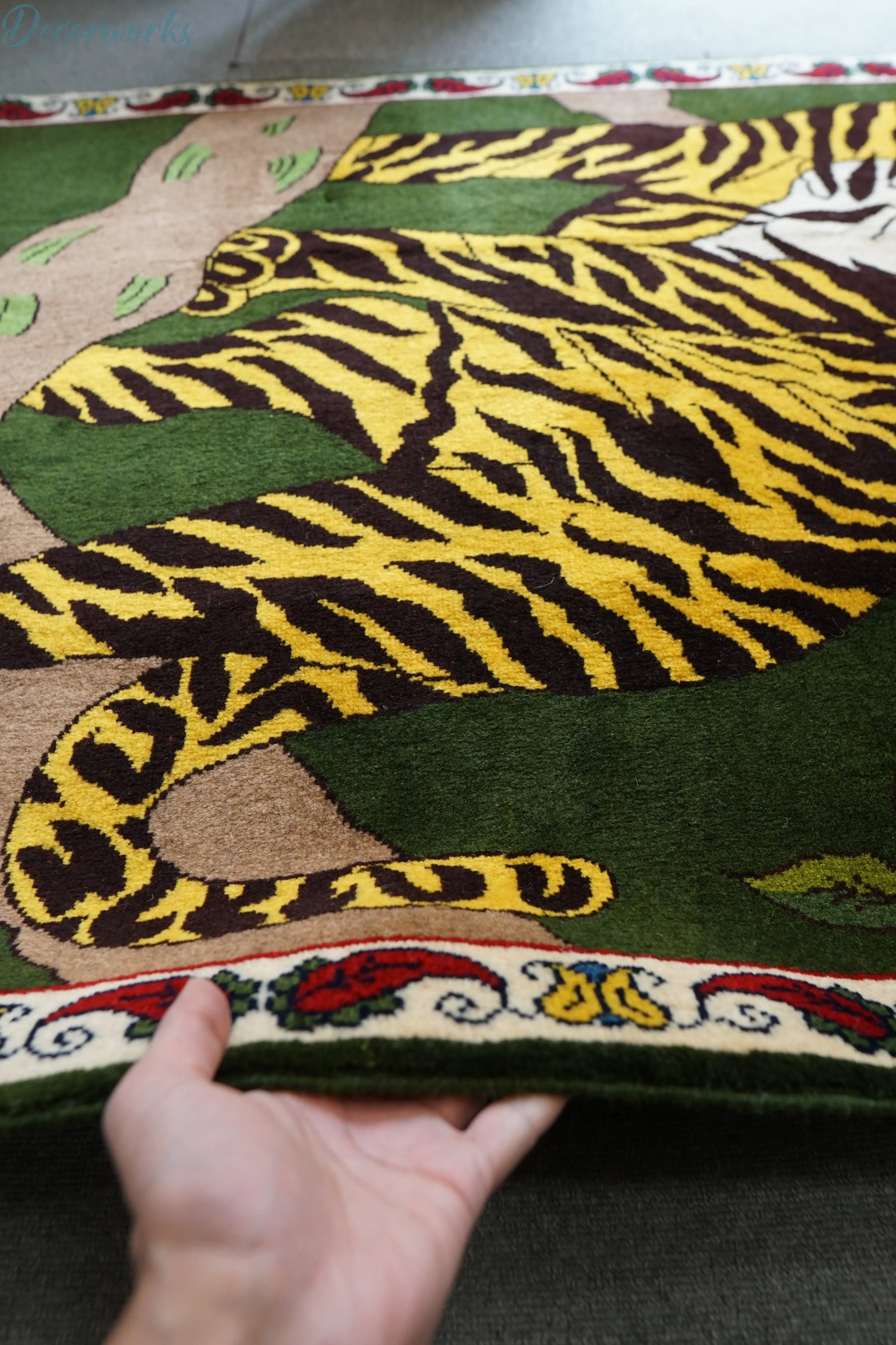 147x102cm 手織り ペルシャ絨毯　カシュカイ族 Decorworks