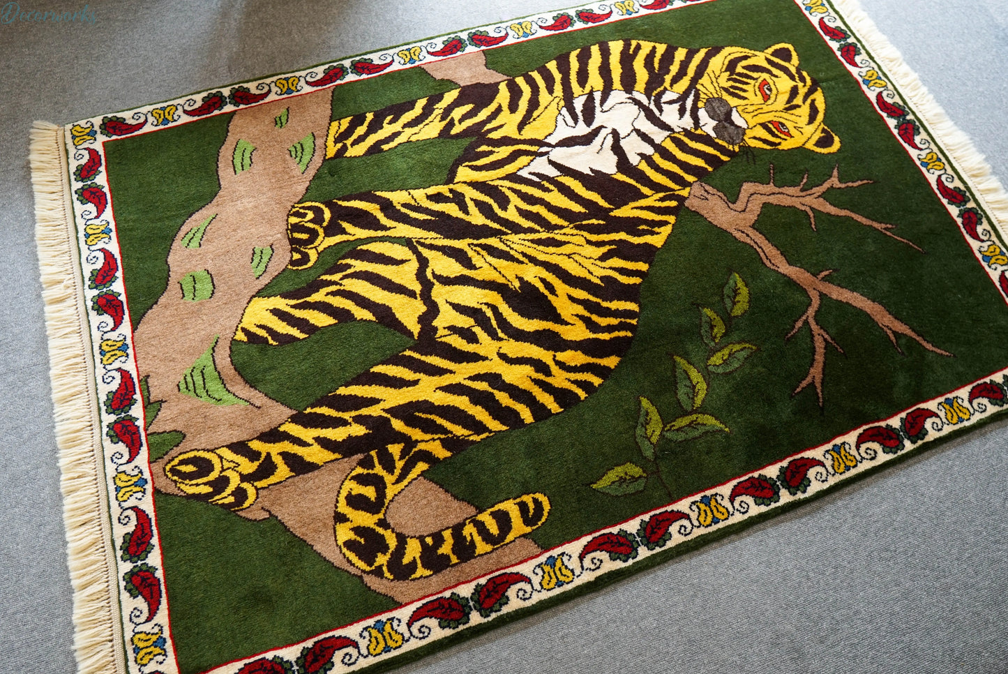 147x102cm 手織り ペルシャ絨毯　カシュカイ族 Decorworks