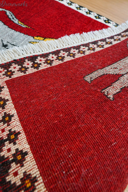 147x102cm 手織り ペルシャ絨毯　カシュカイ族 Decorworks