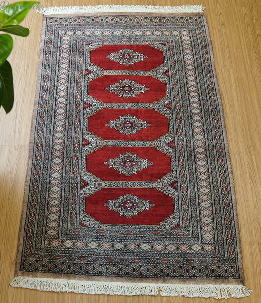 148×96cm パキスタン絨毯 ヴィンテージラグ Decorworks