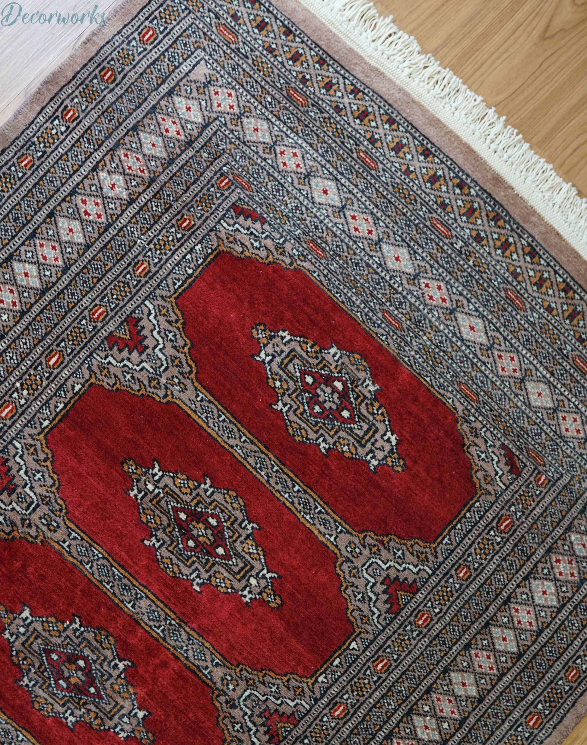 148×96cm パキスタン絨毯 ヴィンテージラグ Decorworks