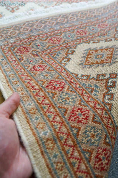 149×96cm パキスタン手織り絨毯 トライバルラグ　ペルシャ絨毯 - Decorworks