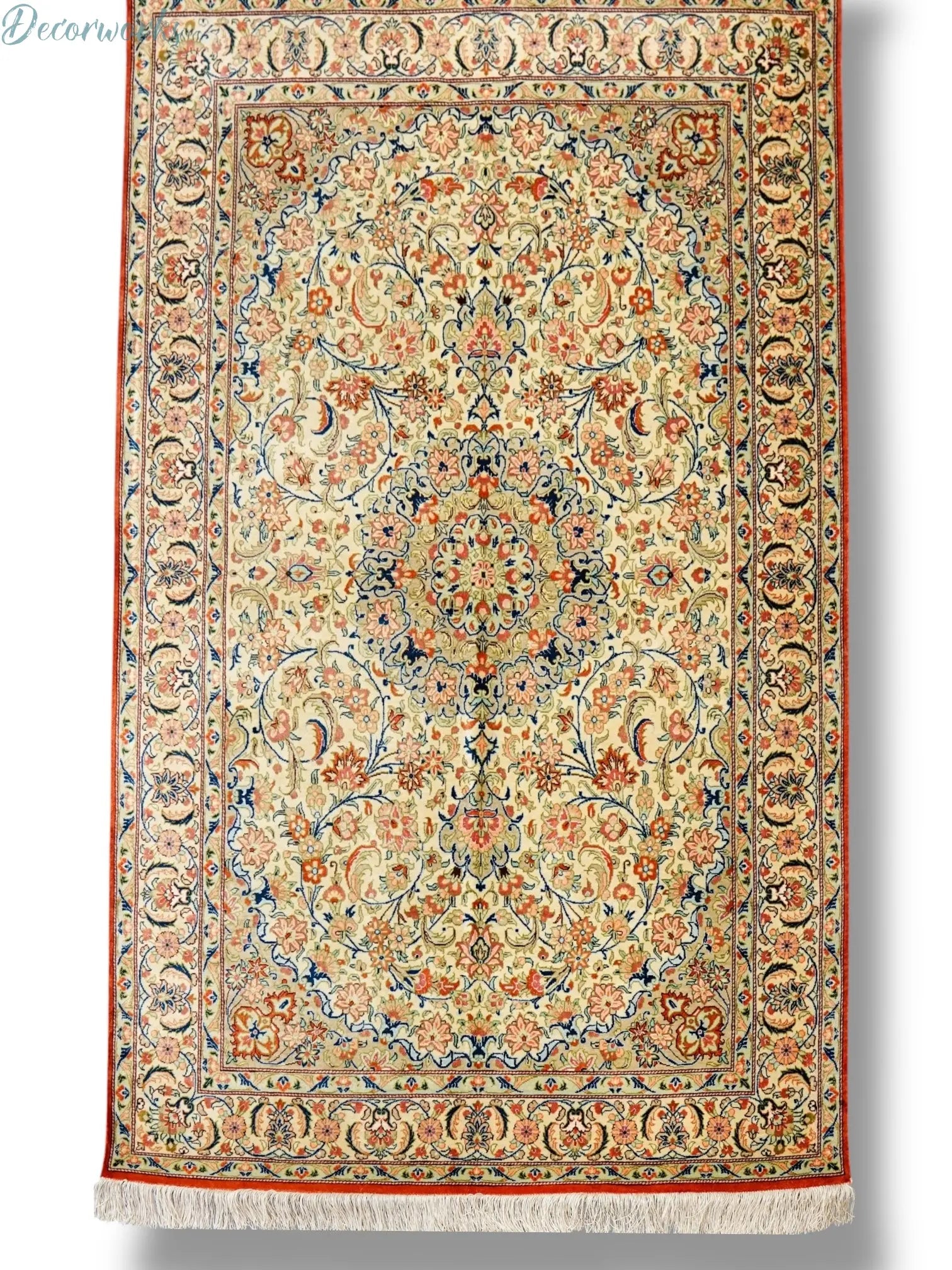 150×100cm ペルシャ絨毯　クム産　シルク 100% Decorworks