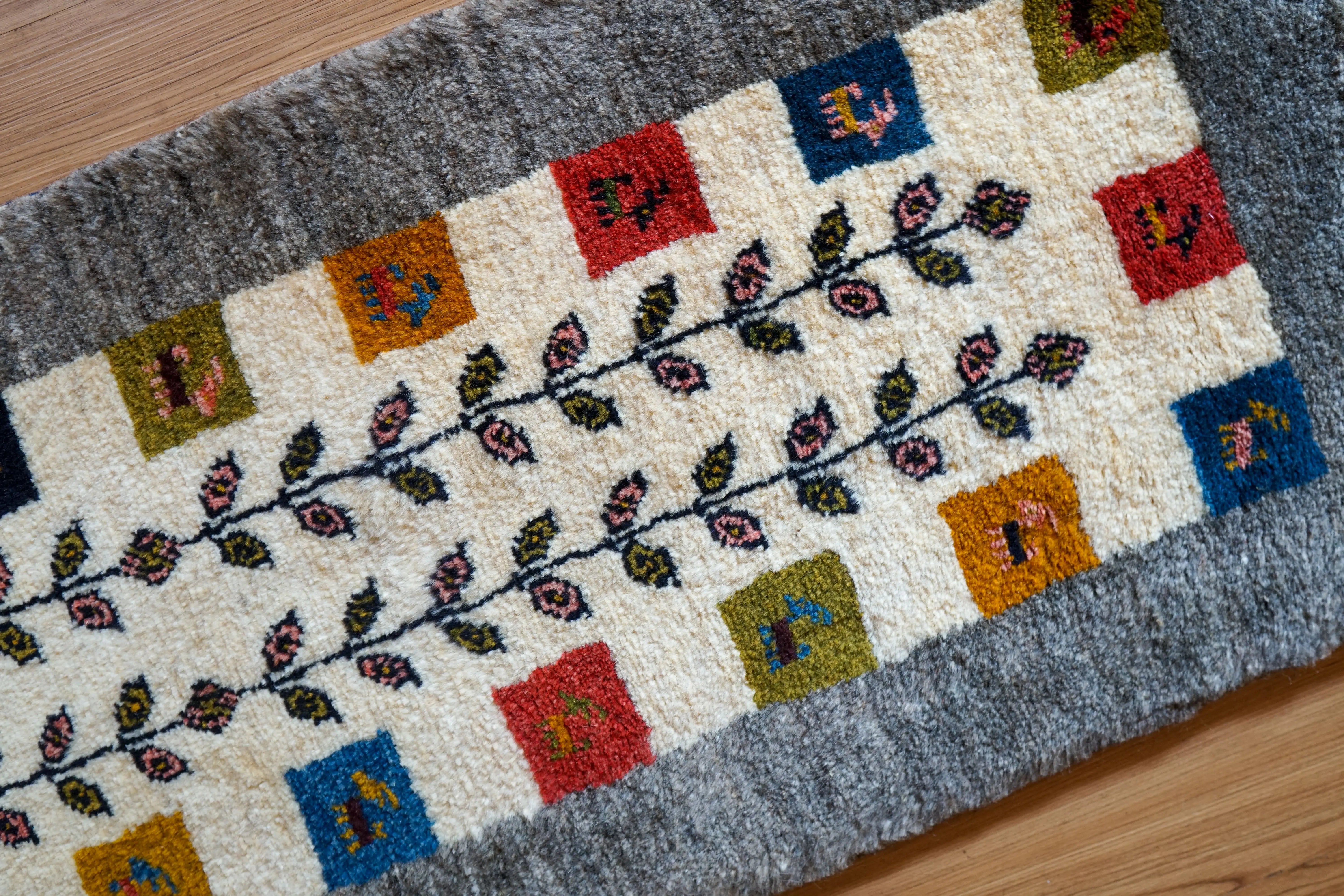 150×50cm ペルシャ絨毯 手織り ギャッベ アマレ族 ギャベ ランナー 150×50cm ペルシャ絨毯 手織り ギャッベ アマレ族 ギャベ ランナー