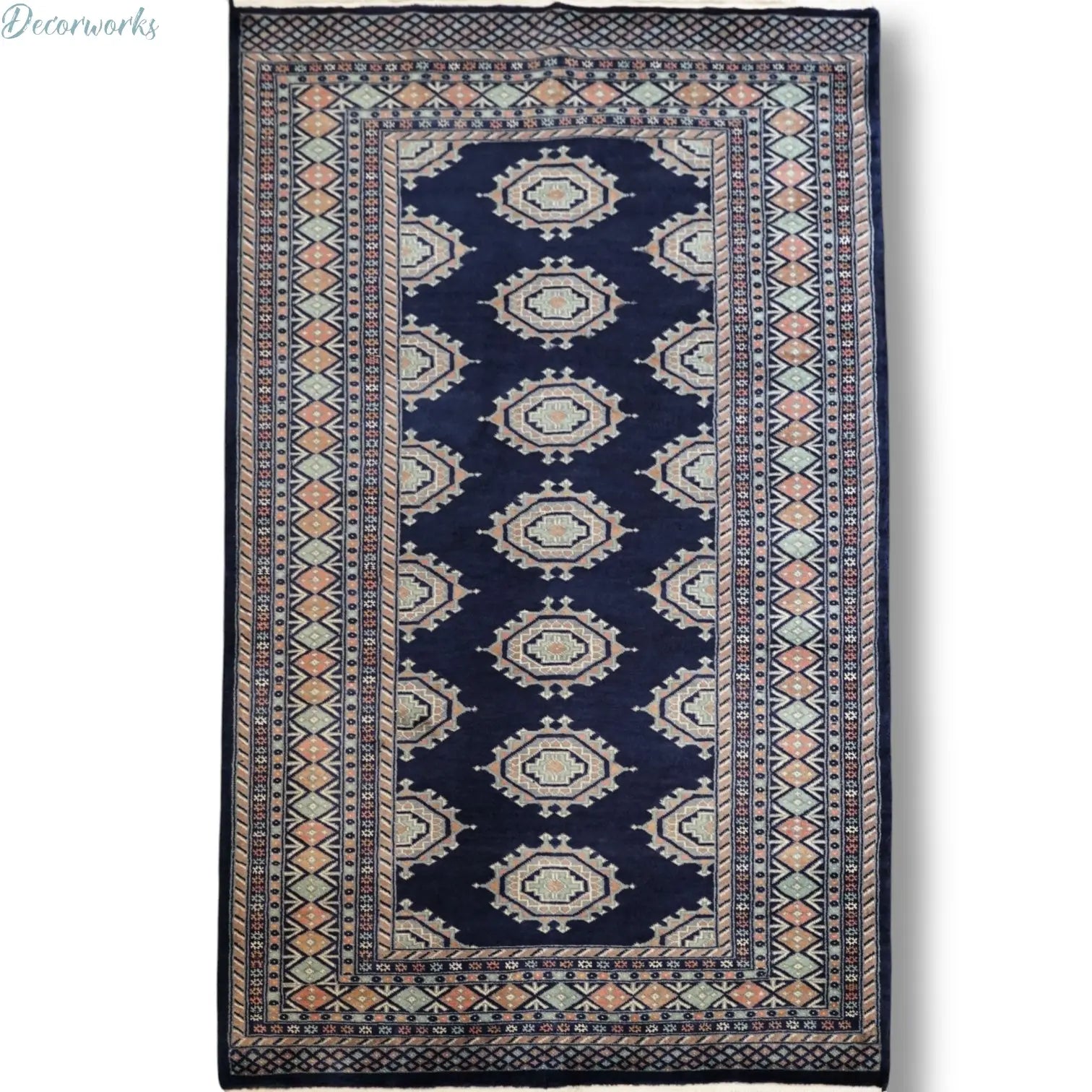 153×95cm  パキスタン手織り絨毯 Decorworks