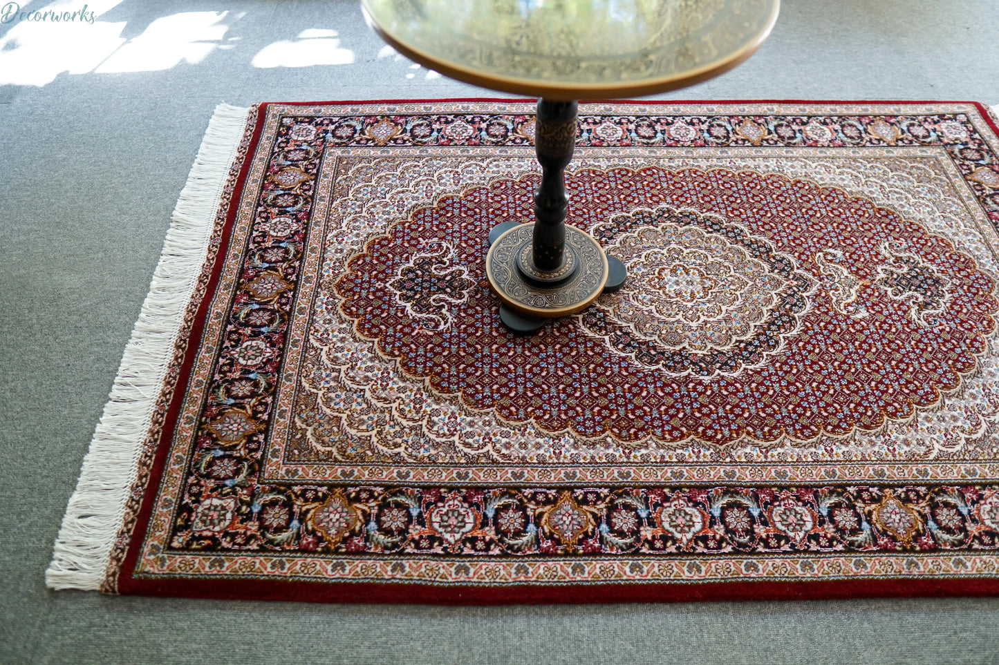 154×100cm 手織り ペルシャ絨毯 タブリーズ産　50RAJ Decorworks