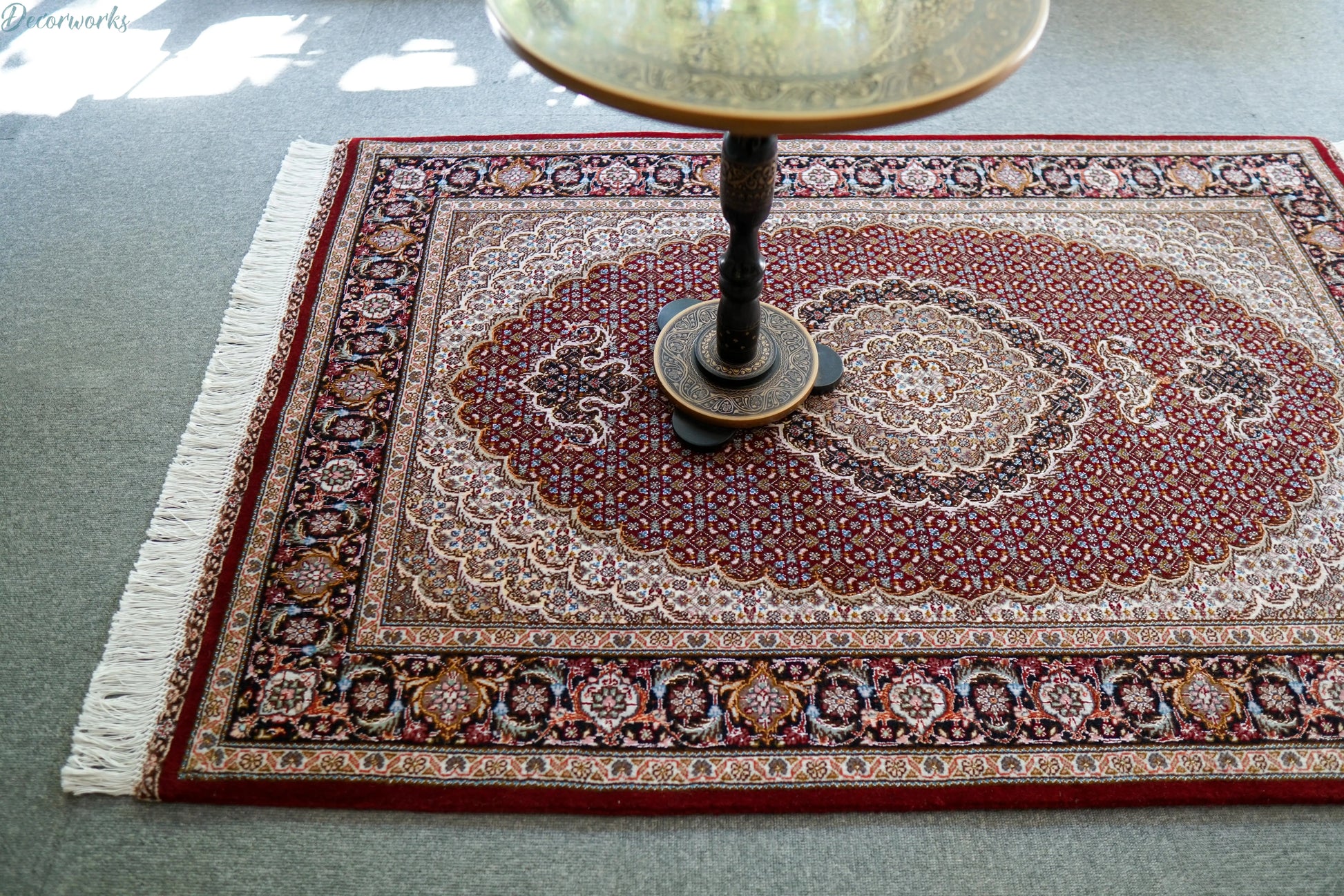 154×100cm 手織り ペルシャ絨毯 タブリーズ産　50RAJ Decorworks