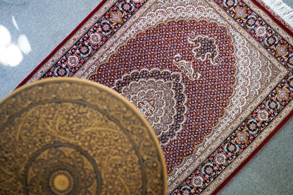 154×100cm 手織り ペルシャ絨毯 タブリーズ産　50RAJ Decorworks
