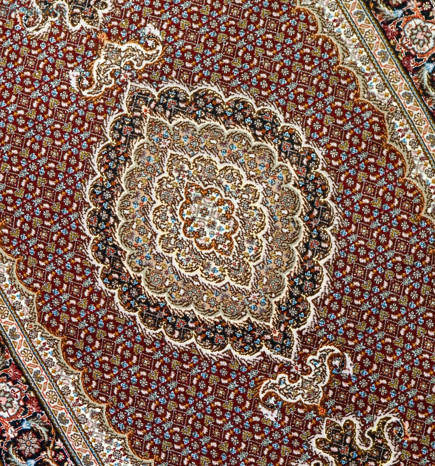 154×100cm 手織り ペルシャ絨毯 タブリーズ産　50RAJ Decorworks