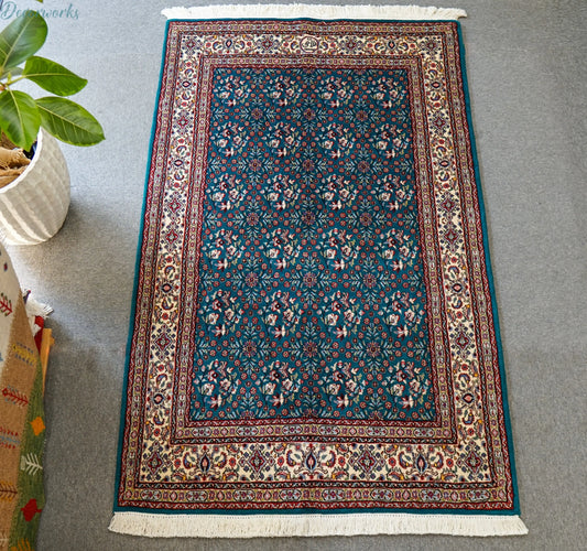 154×97cm ペルシャ 手織り絨毯　ムード産 Decorworks