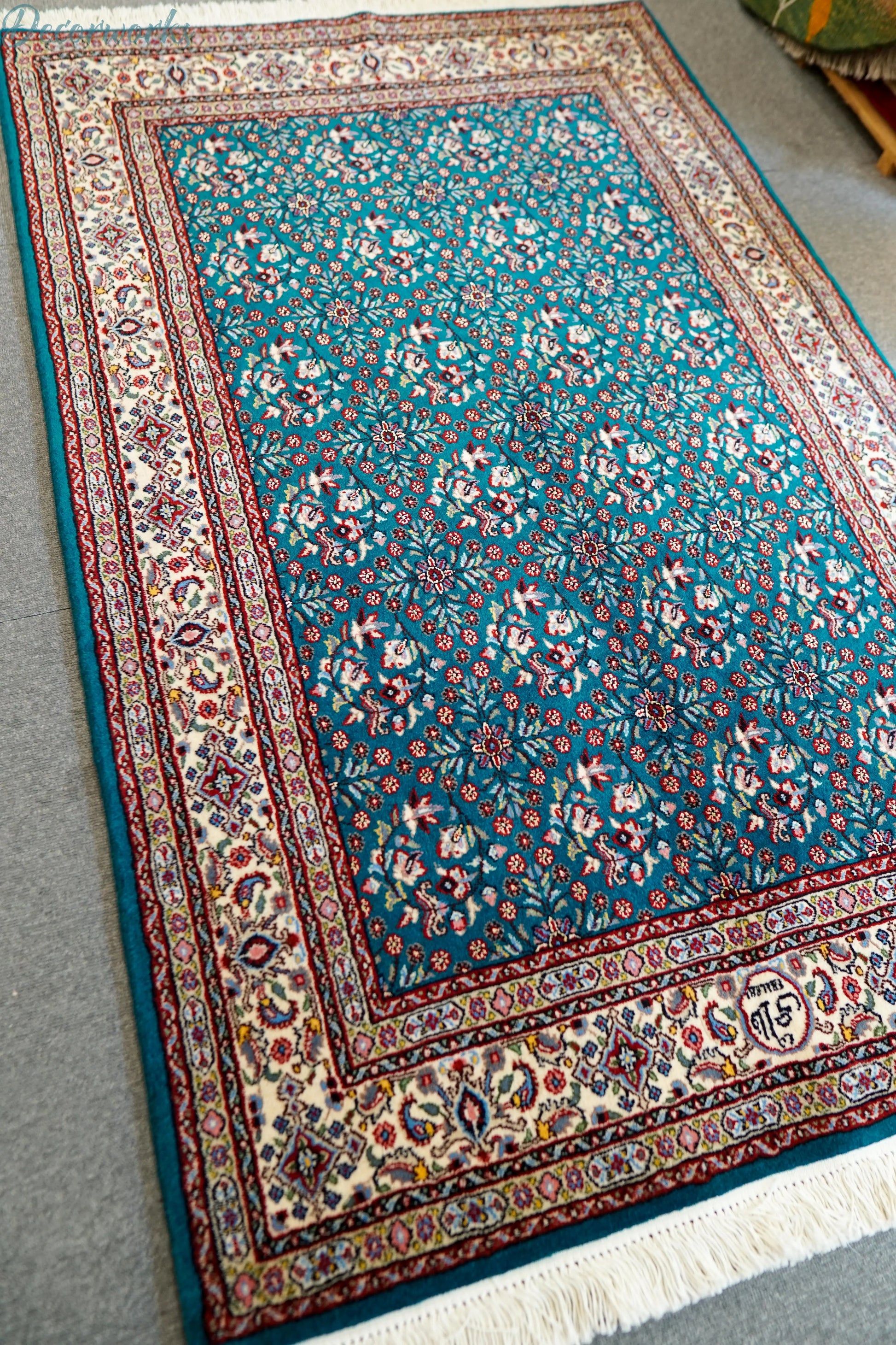 154×97cm ペルシャ 手織り絨毯　ムード産 Decorworks