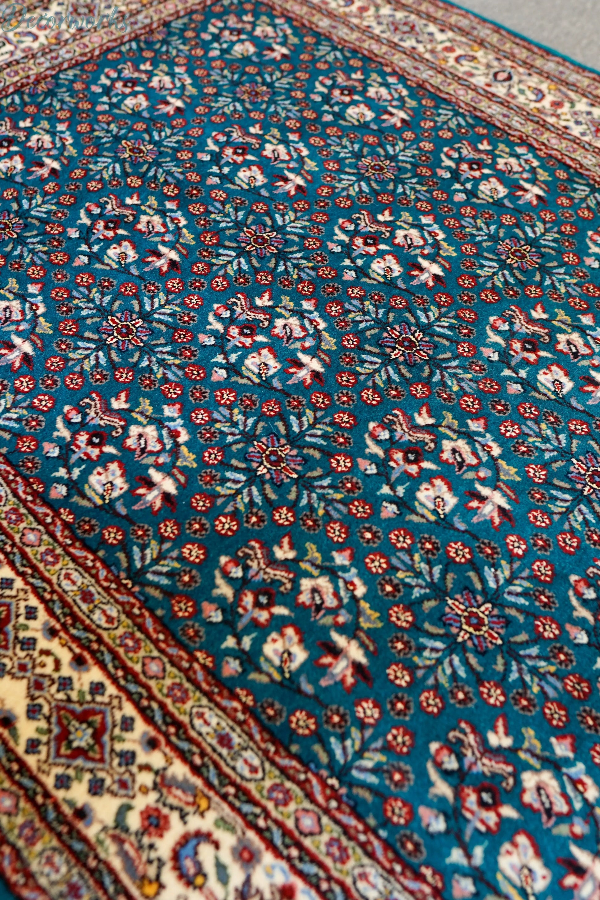 154×97cm ペルシャ 手織り絨毯　ムード産 Decorworks