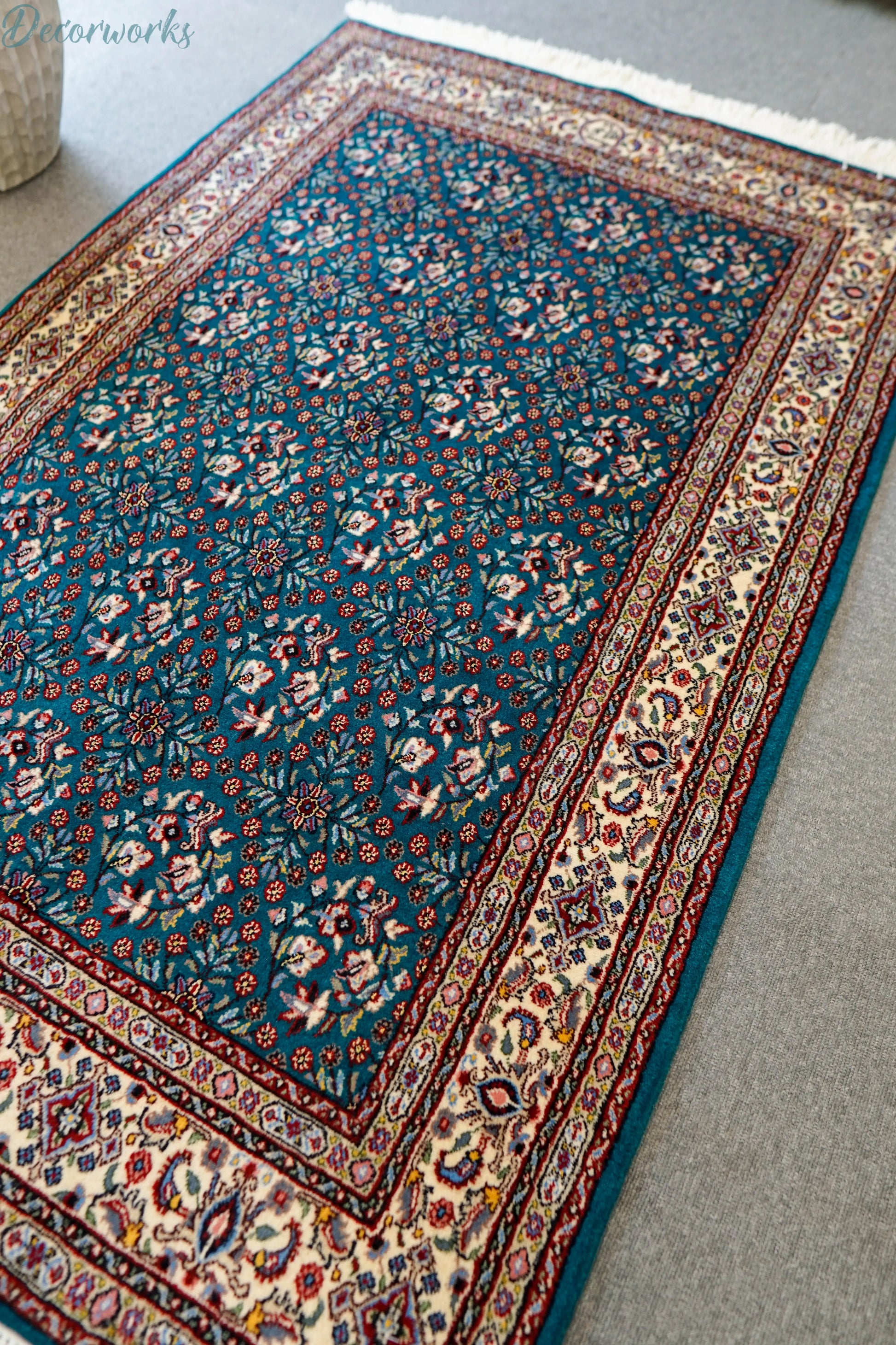 154×97cm ペルシャ 手織り絨毯　ムード産 Decorworks