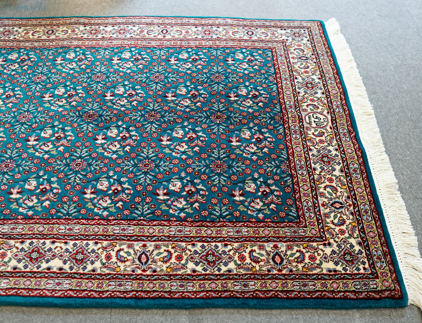 154×97cm ペルシャ 手織り絨毯　ムード産 Decorworks