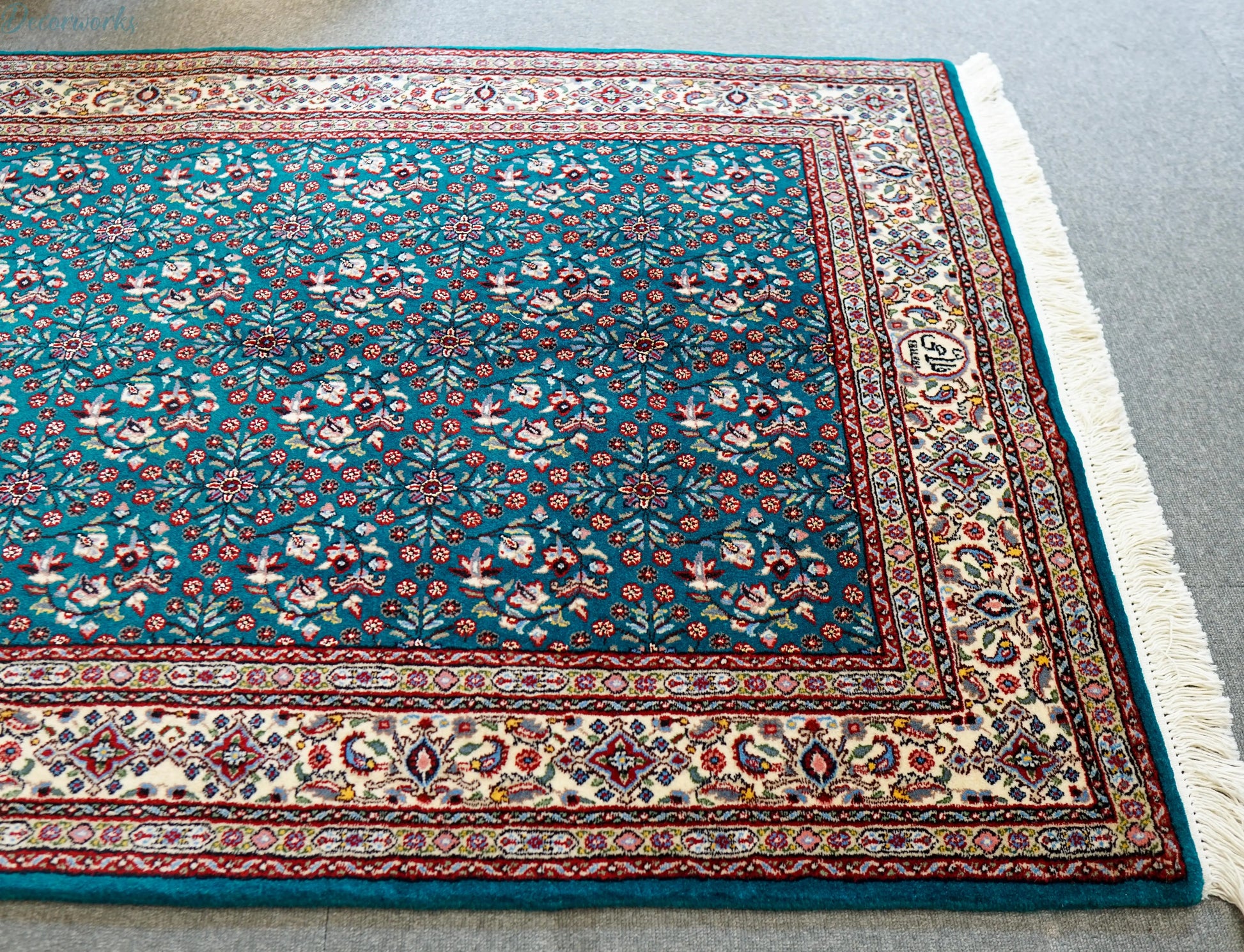154×97cm ペルシャ 手織り絨毯　ムード産 Decorworks
