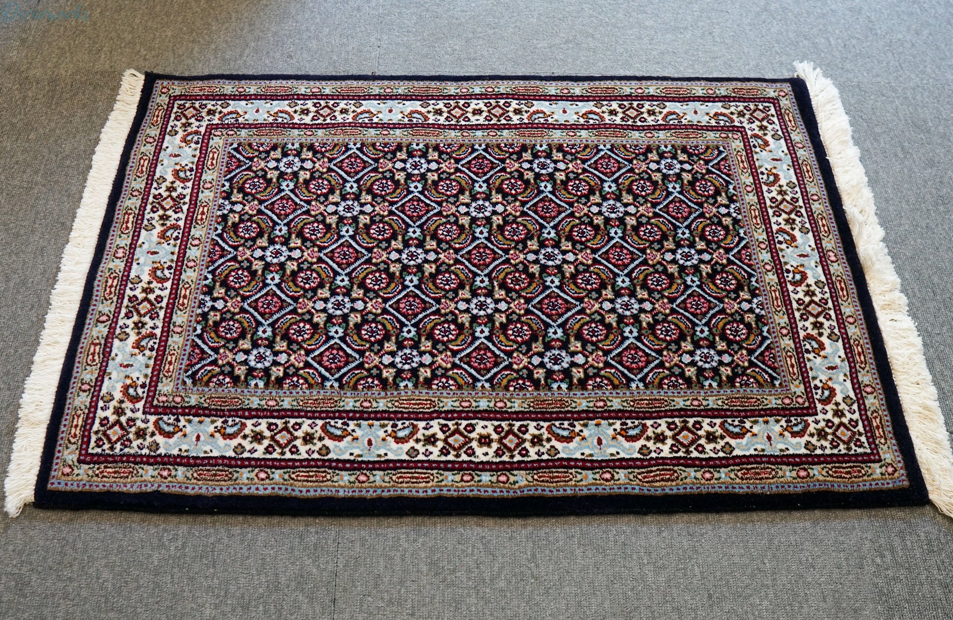 154×97cm ペルシャ 手織り絨毯　ムード産 Decorworks