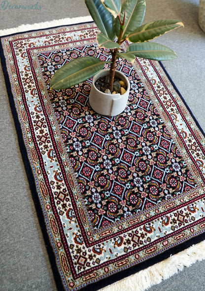 154×97cm ペルシャ 手織り絨毯　ムード産 Decorworks