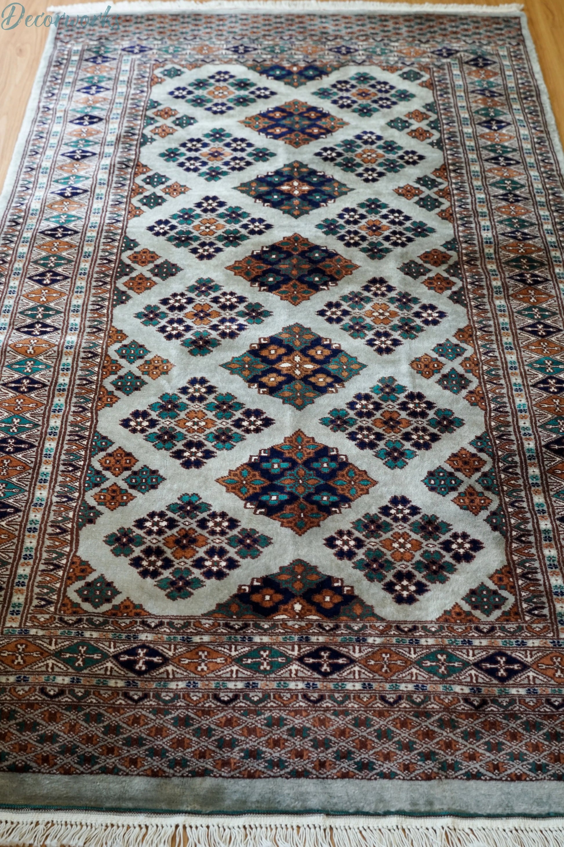 156×90cm   パキスタン手織り絨毯 Decorworks