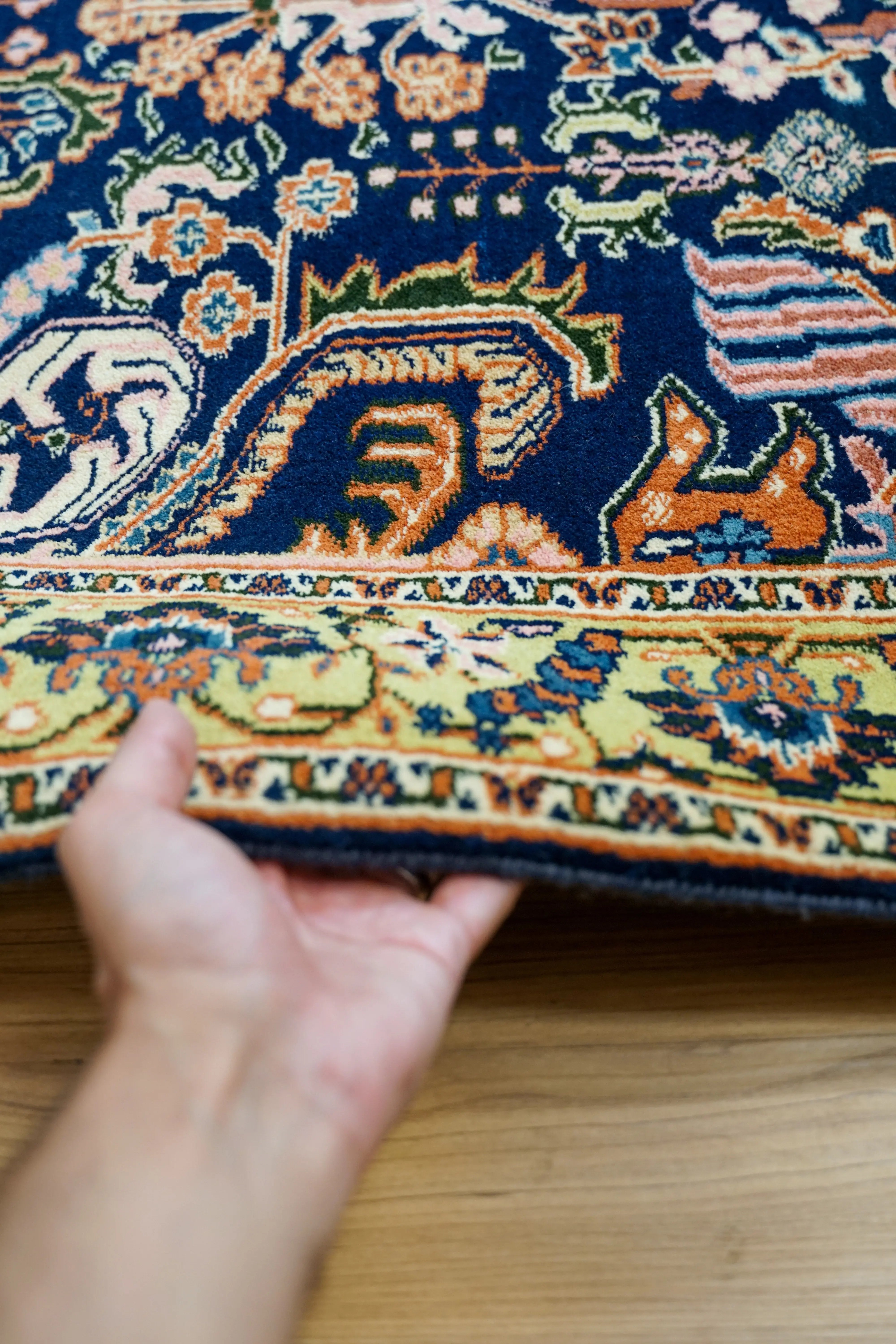 トライバルラグペルシャ手織り絨毯 バルーチ ウール-157×91cm - Decorworks