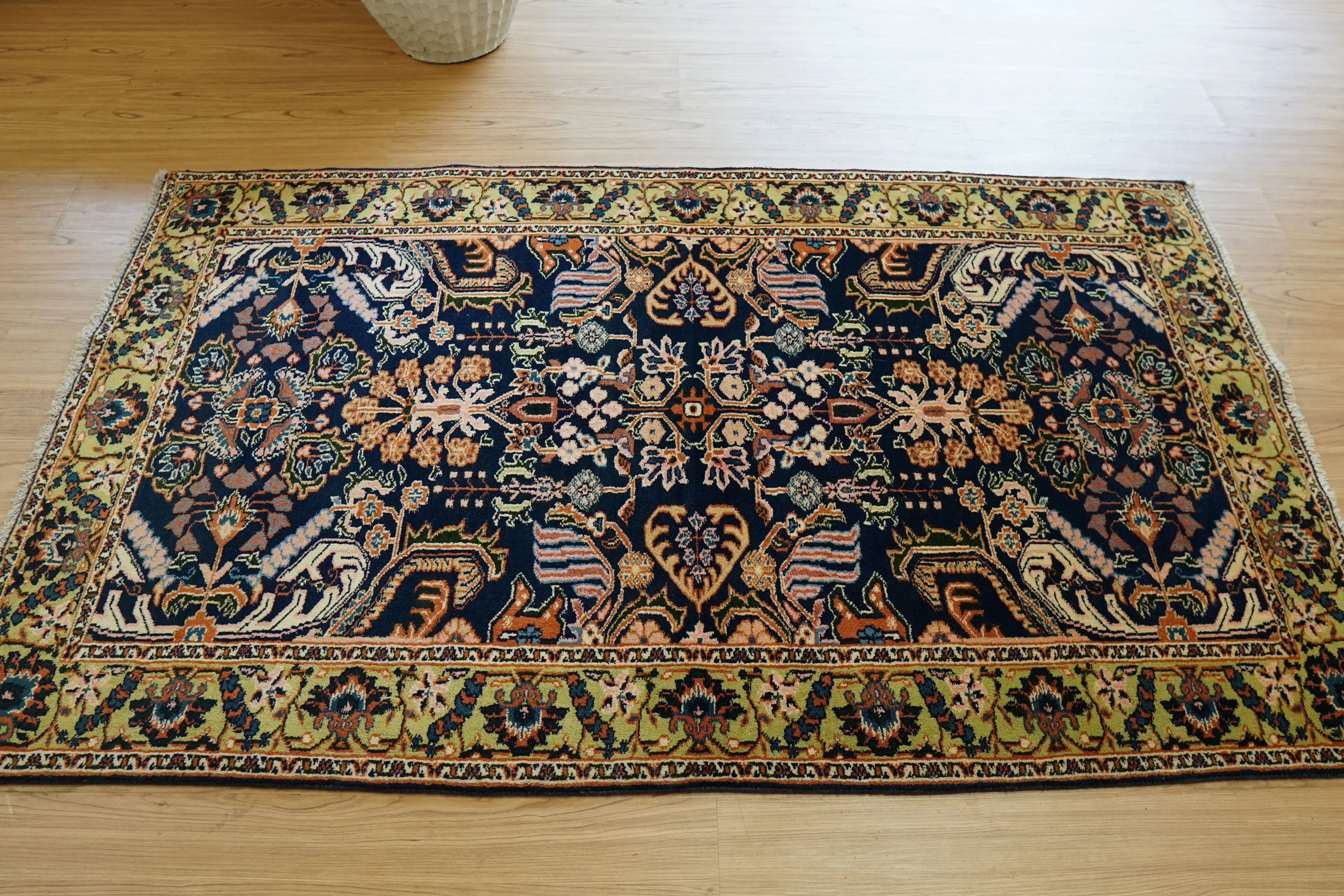 トライバルラグペルシャ手織り絨毯 バルーチ ウール-157×91cm - Decorworks