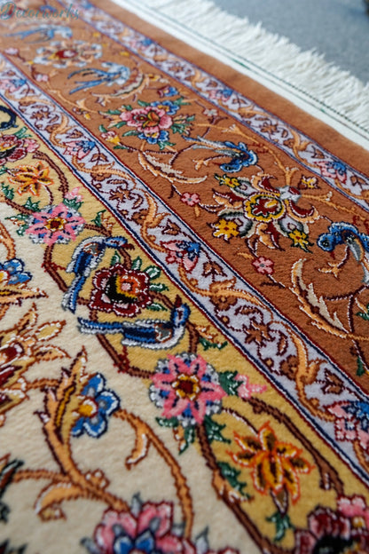 163×110cm 　手織りペルシャ絨毯　イスファハン サハラク房 Decorworks