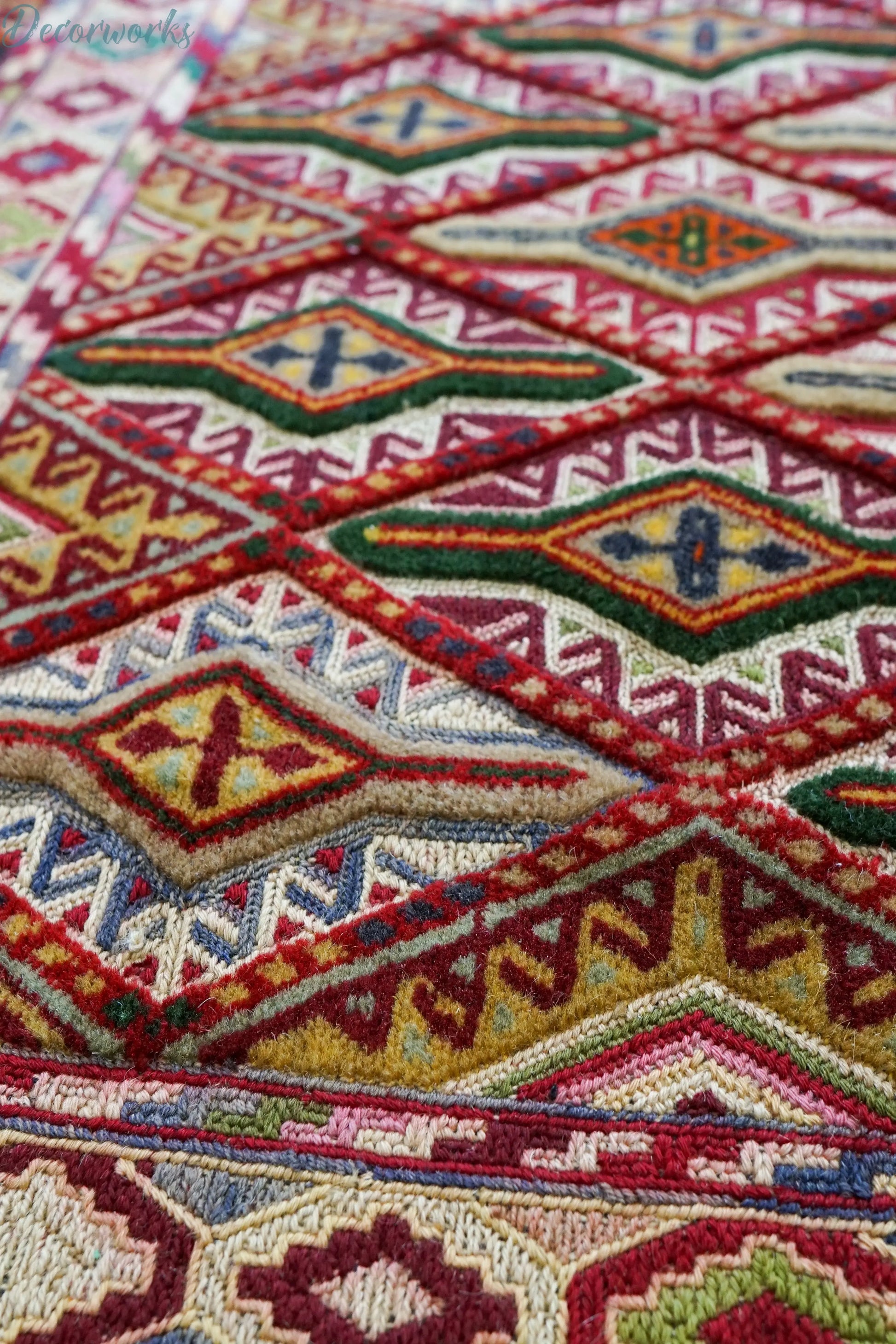 164×135cm  手織りマシュワニキリム - Decorworks