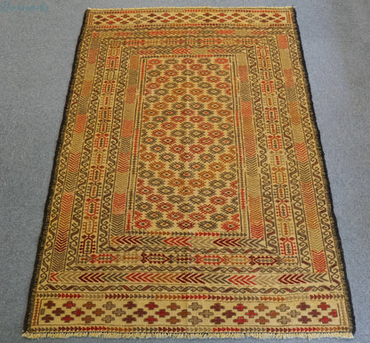 175×124cｍ　アフガニスタン オールド キリム 手織り絨毯 Decorworks