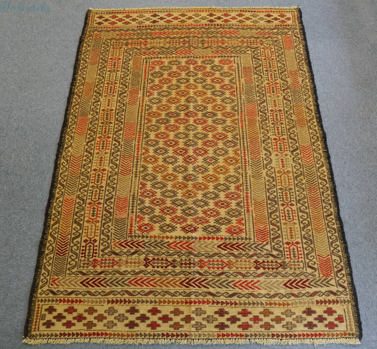 175×124cｍ　アフガニスタン オールド キリム 手織り絨毯 Decorworks