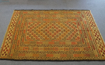 175×124cｍ　アフガニスタン オールド キリム 手織り絨毯 Decorworks