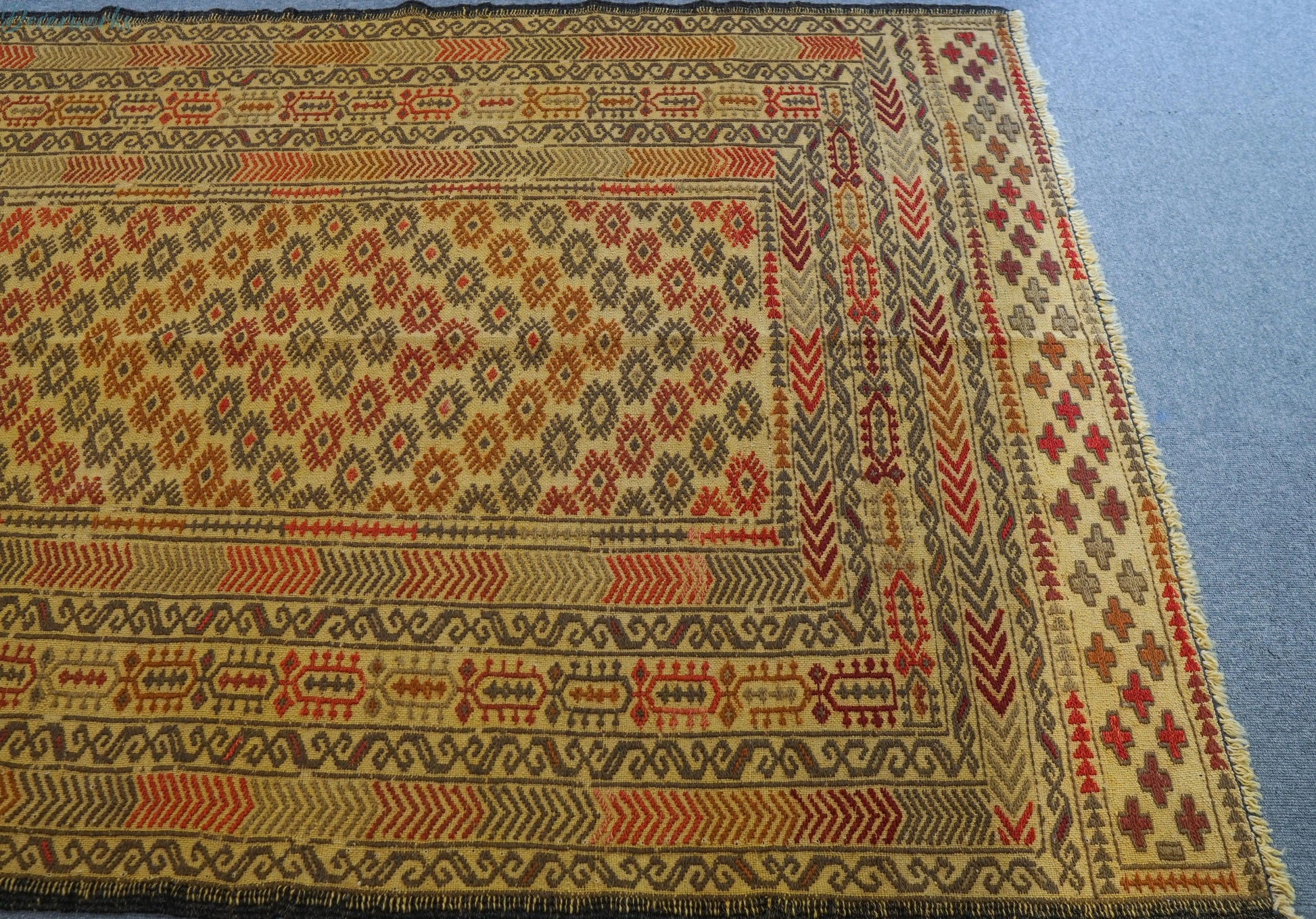 175×124cｍ　アフガニスタン オールド キリム 手織り絨毯 Decorworks
