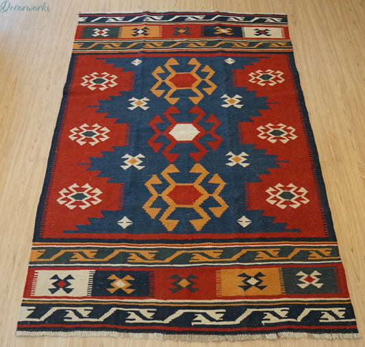 179×122cm ペルシャ 手織りキリム Decorworks